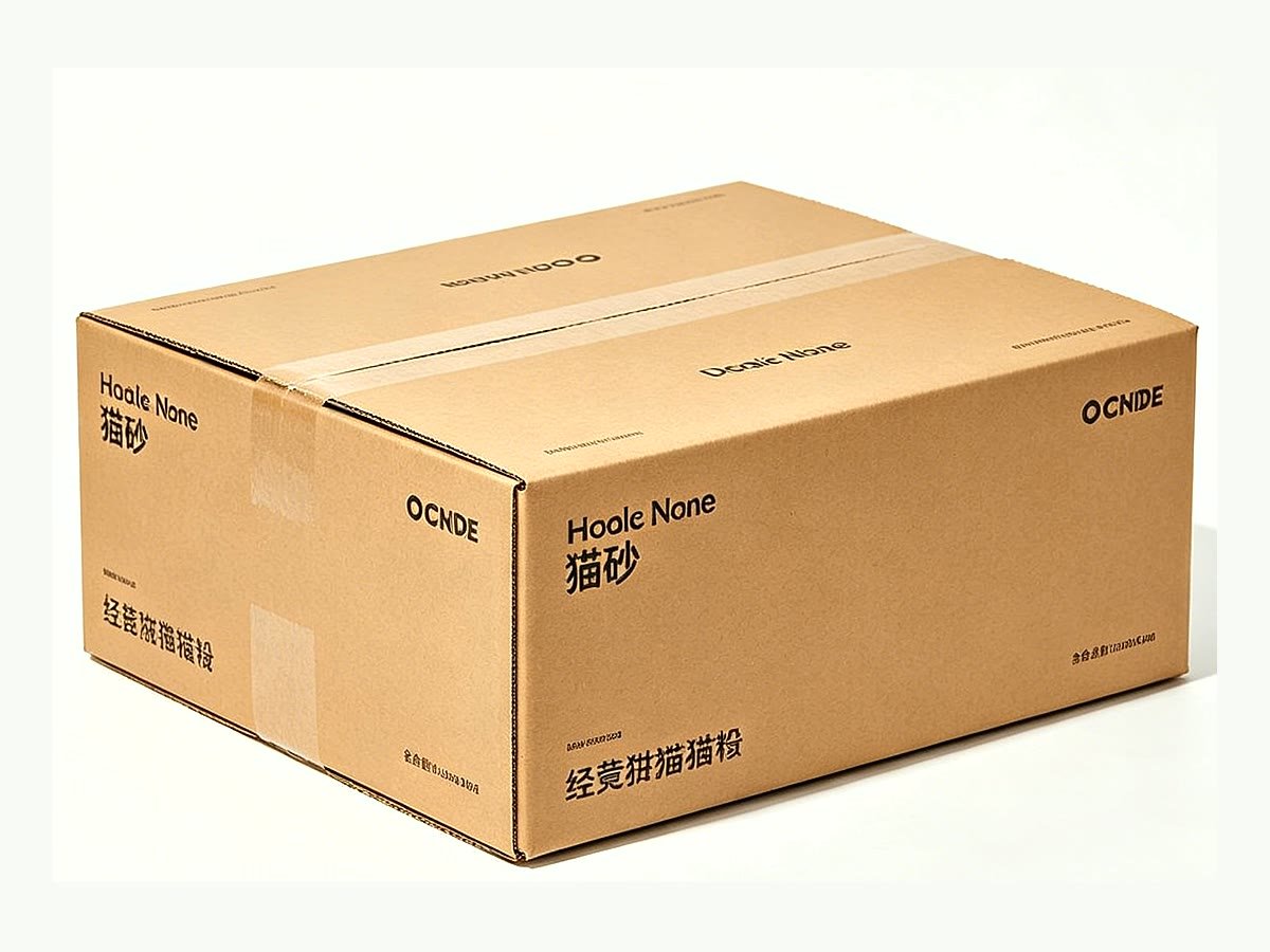 Carton box packing for export bentonite cat litter