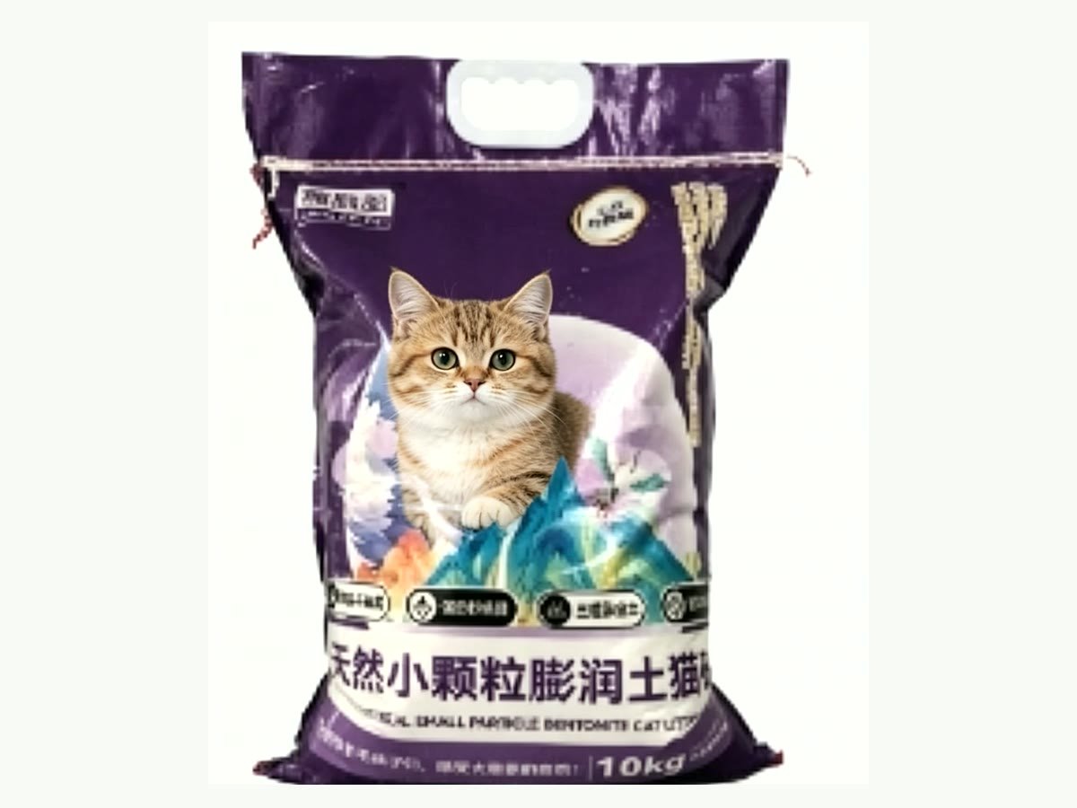 Woven sack packaging for wholesale low dust cat litter